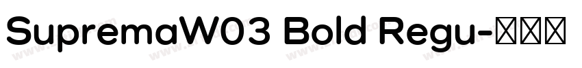 SupremaW03 Bold Regu字体转换